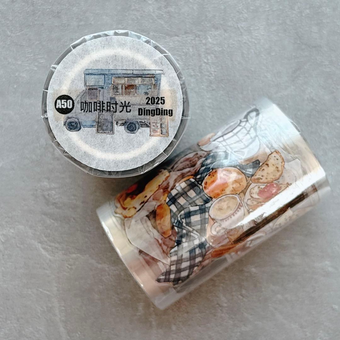 DingDing文创《咖啡时光》海外マスキングテープ マステ 【2735】