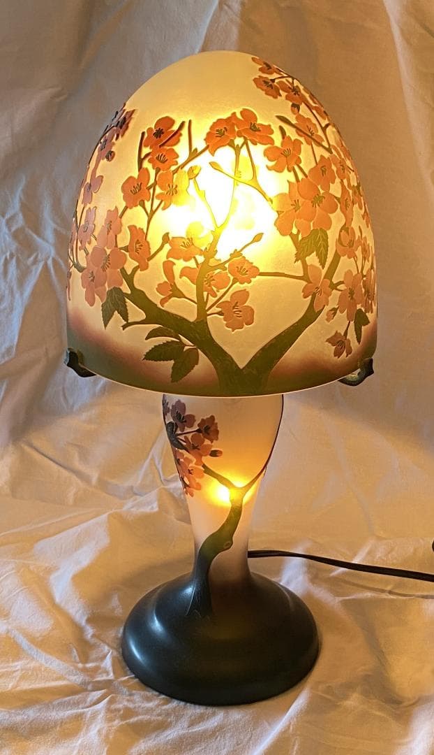 エミールガレ　レプリカ　Emile Galle 風　卓上照明　ナイトスタンド