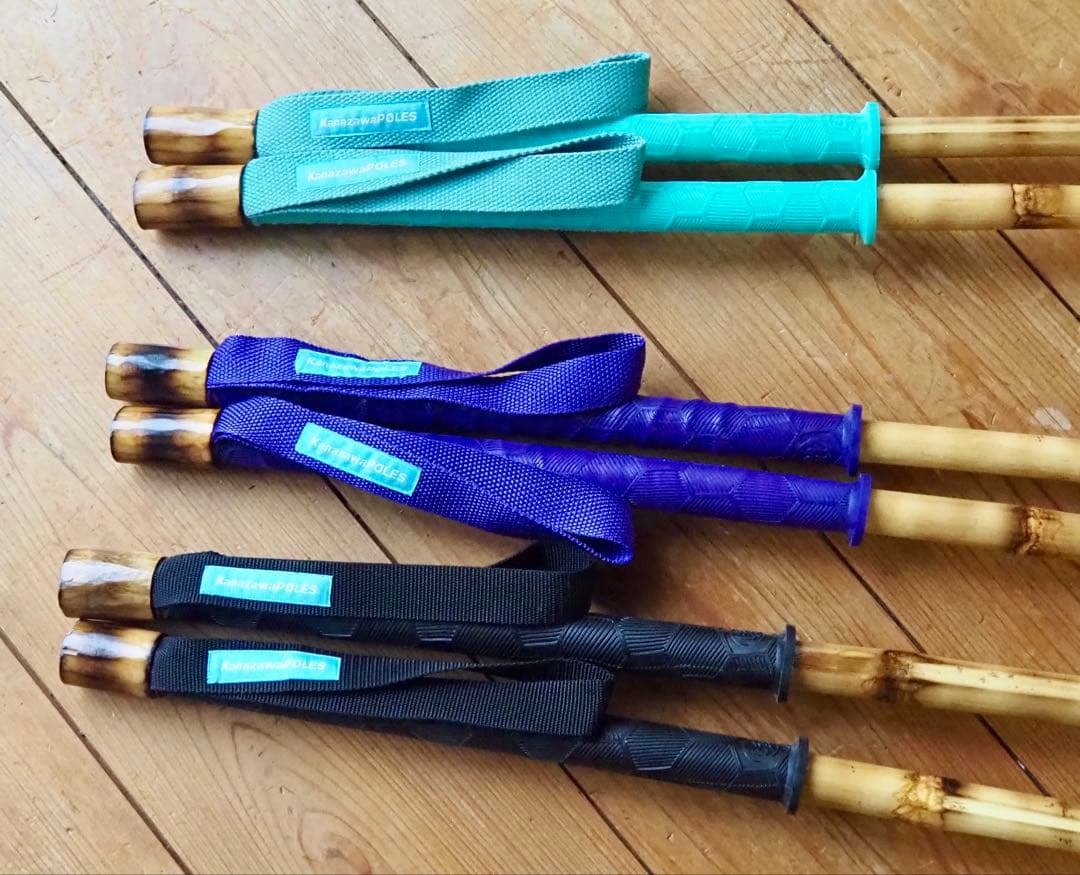 長さストラップ選択　KanazawaPOLES 30cmグリップ　ホワイト　夜光