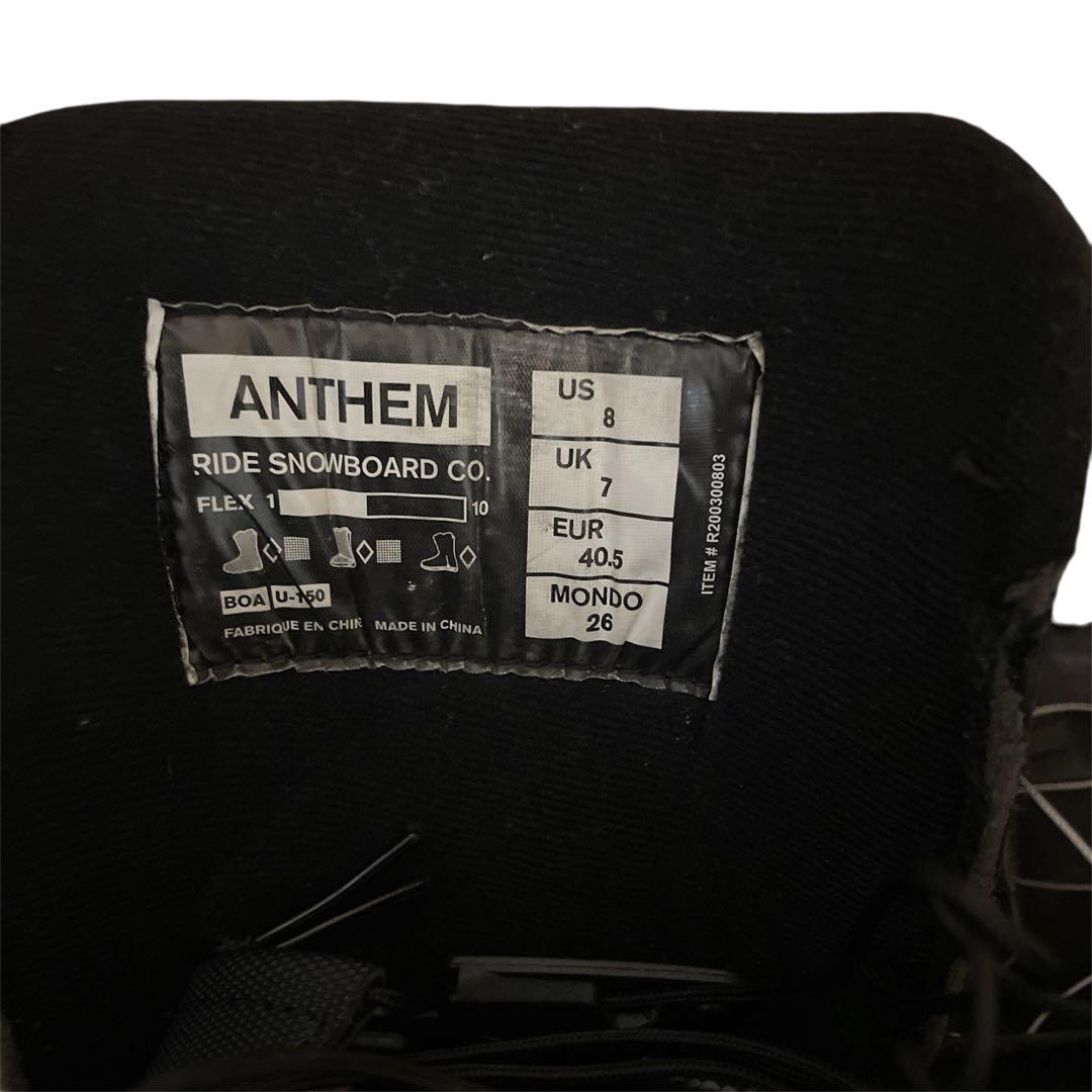 RIDE ANTHEM BOA 26cm スノボーブーツ メンズ