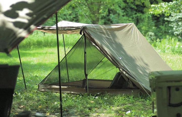 【シェルターテント】メッシュインナー付フルクローズ2人用 防雨防虫防水 通気