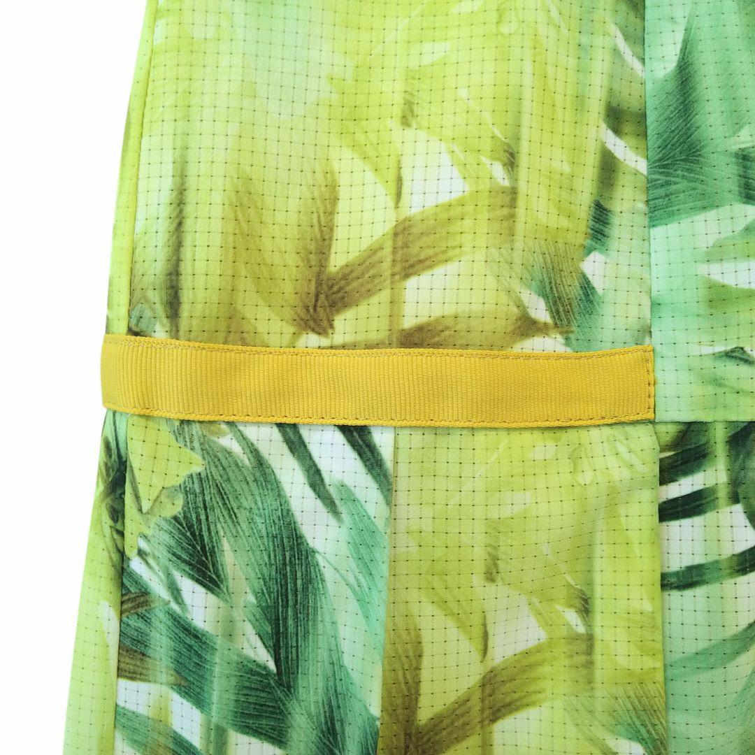 ■美品 archivio アルチビオ ロゴ刺繍 リーフプリントワンピース