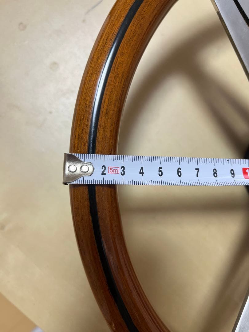 ナルディtokyoステアリング　BOSS付き ブラウン/シルバー