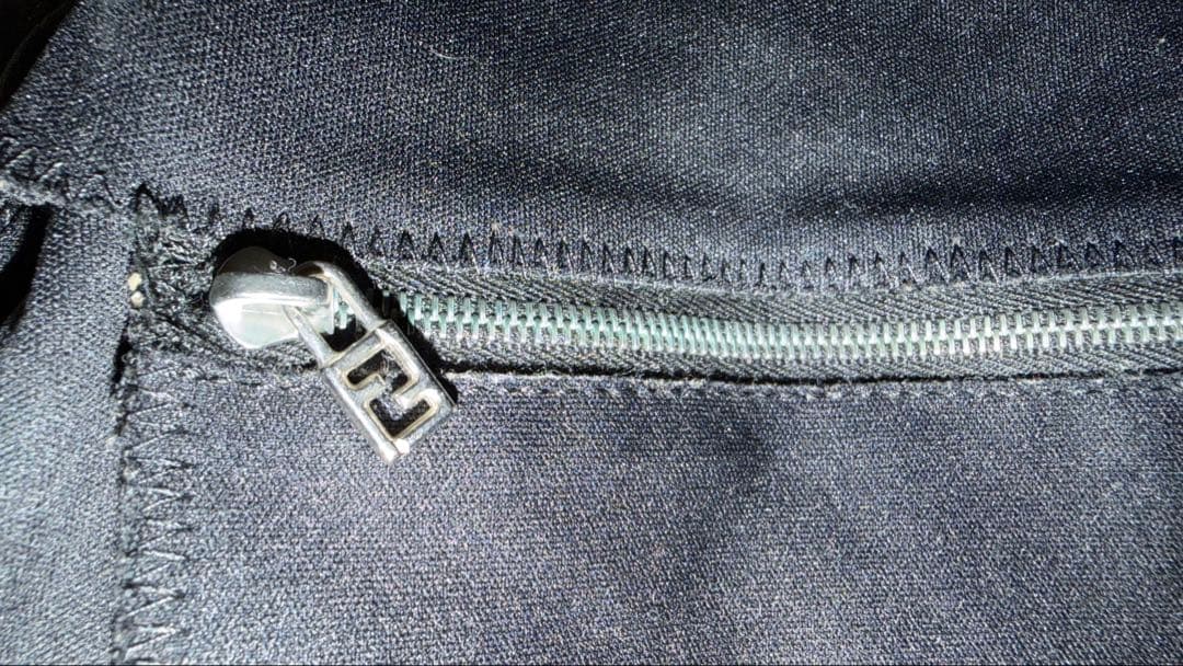 美品フェンディ　マンマバケット　コットンジャージー　ショルダーバッグブラック　黒