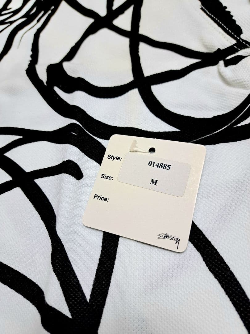 【ゴルフ・M新品】 Stüssy × FL アトミックリング ポロシャツ 白