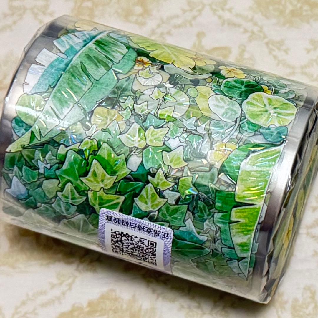 海外 PETテープ マスキングテープ 葉っぱ