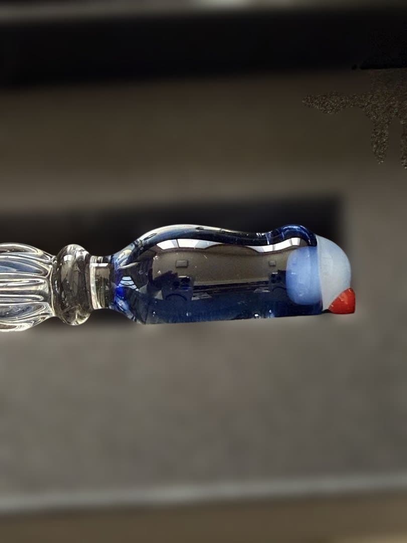 paraglass 恋するガラスペン　クリームソーダ　ブルー