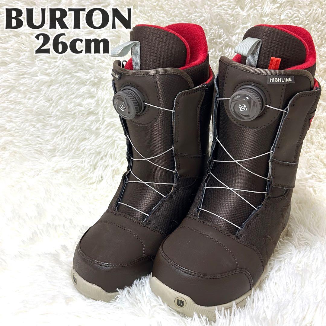 美品 BURTON HIGHLINE BOAスノボブラウンスノーボードブーツ26