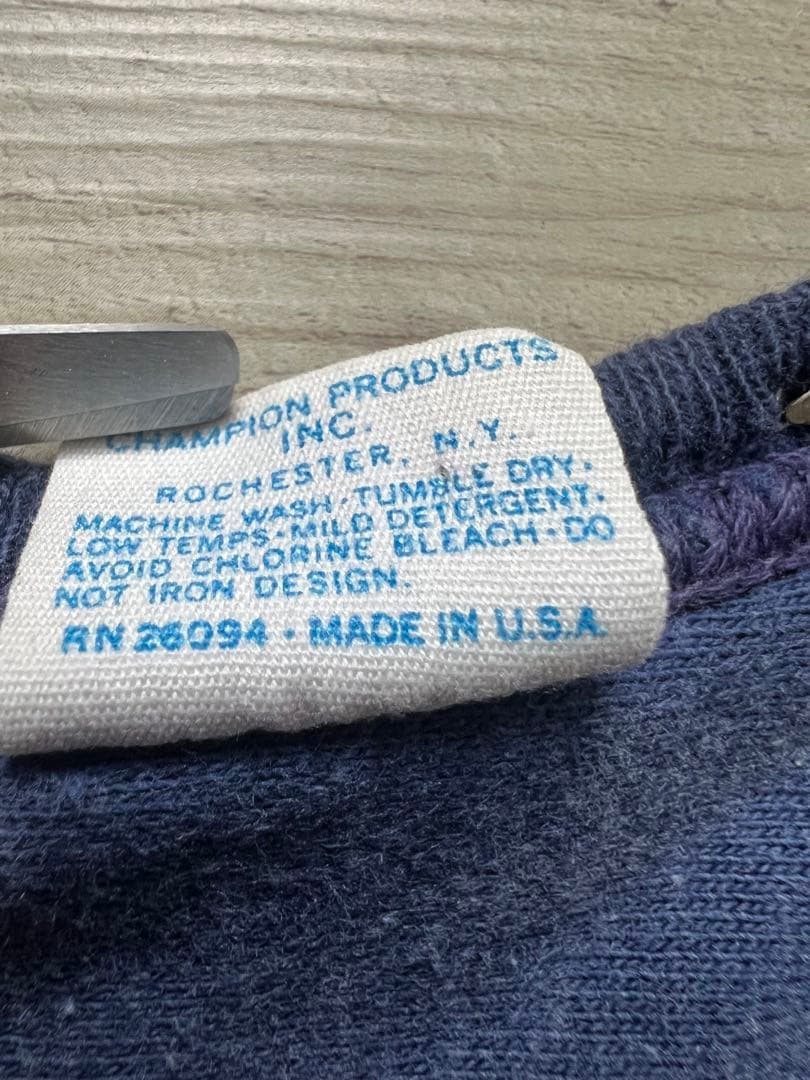 1973年〜1982年バータグ後期OLDチャンピオンフットボールリメイクTシャツ