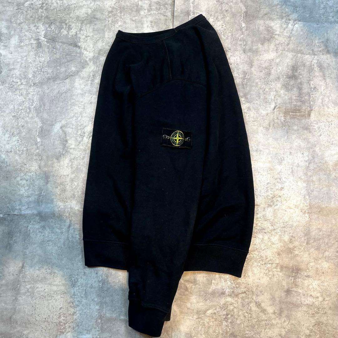 STONE  ストーンアイランド スウェット ブラック ワッペン