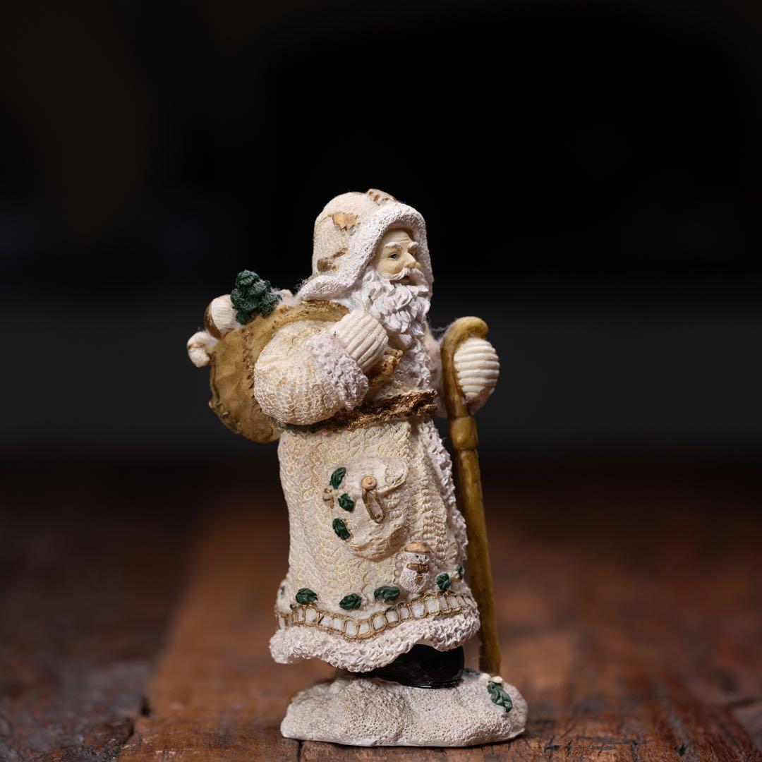 白い　サンタクロース オブジェ　クリスマス