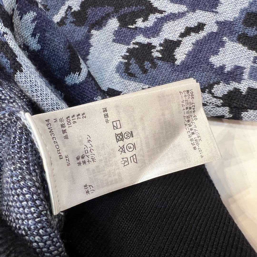 新品　BRIEFING MS CAMO JQ CREW NECK KNIT