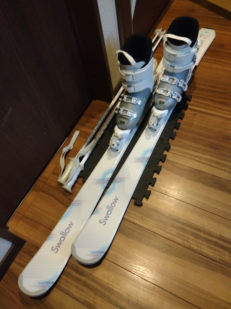 美品/SWALLOW/学生・レディース用/スキーセット/メンテ・WAX済み✔