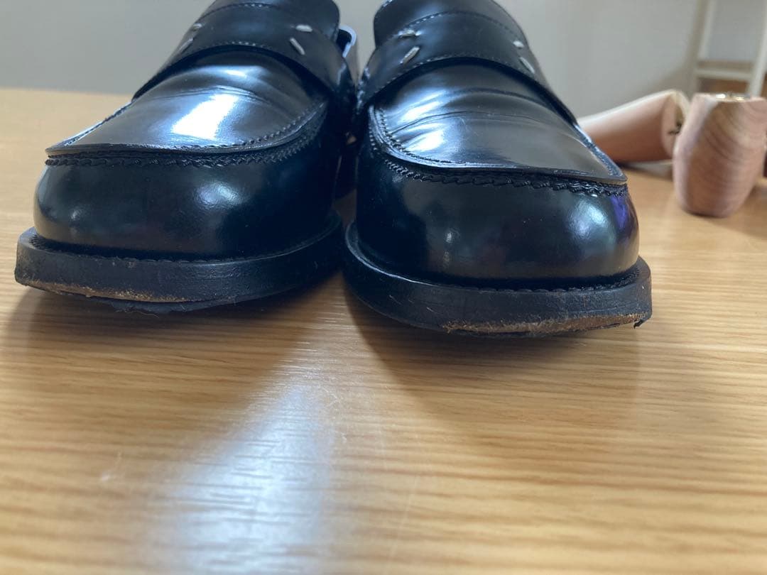 あんしん鑑定◎マルジェラローファー /黒 /普段23.5着用でちょうどのサイズ