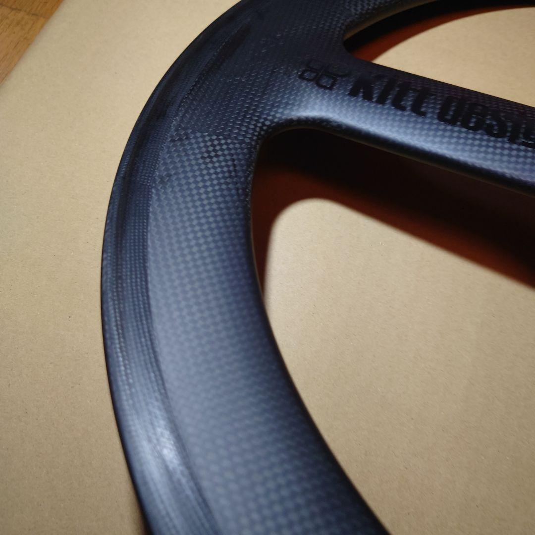 やす　Kitt design カーボンバトンホイール 　フロントリアセット