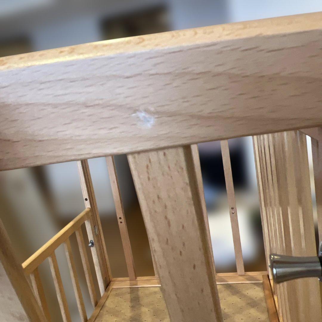 【国産】 カトージ ミニベビーベッド ツーオープン70cmハイポジション