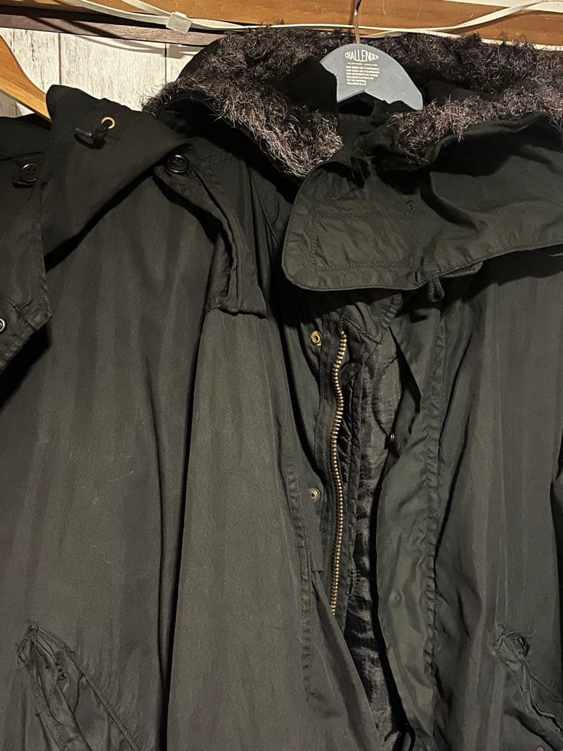 m-51 フィッシュテール　後染めブラック スーパーブラック　anytee