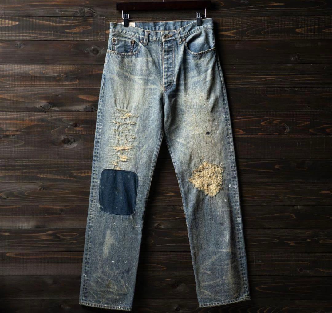 PABLO VINCI　Scratch remake denim pants　s