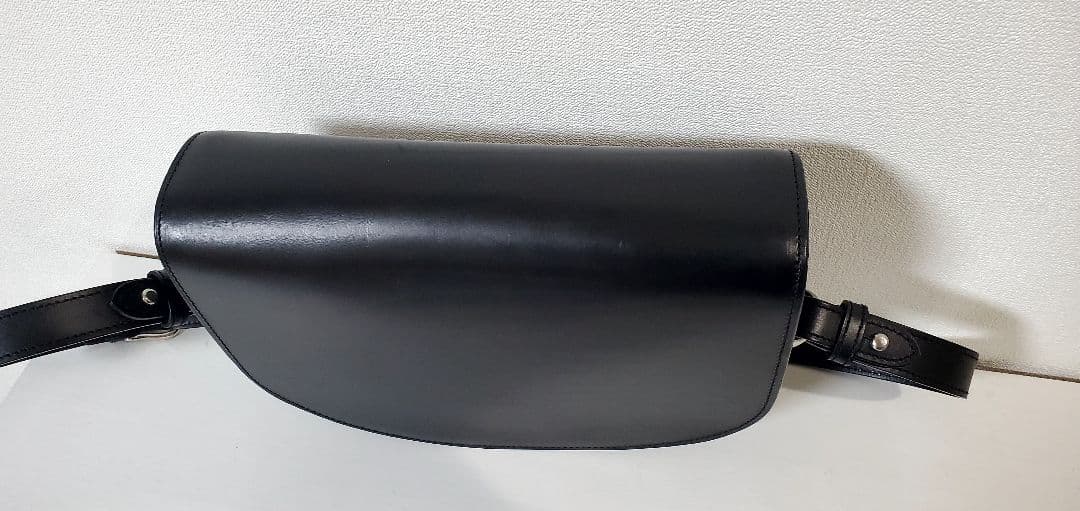 万双 ブライドル ショルダーバッグ ブラック