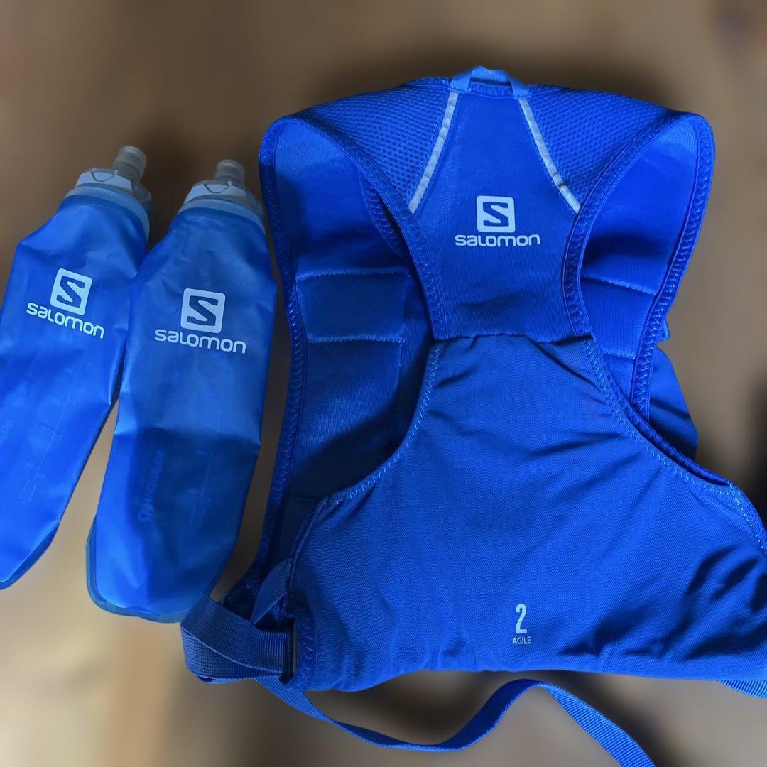 Salomon ランニングベスト Mサイズ ボトル付き