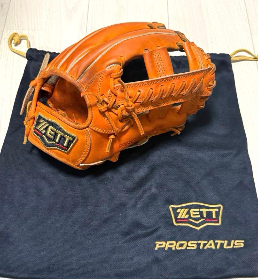 ZETTプロステイタス硬式内野用グラブ高校野球対応