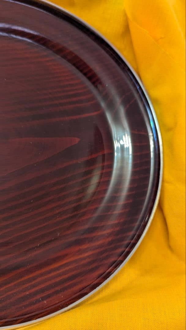 尚濤済　覆輪　青海盆　菓子盆　骨董　茶道　華道　木箱　漆器　漆芸　丸盆　伝統工芸