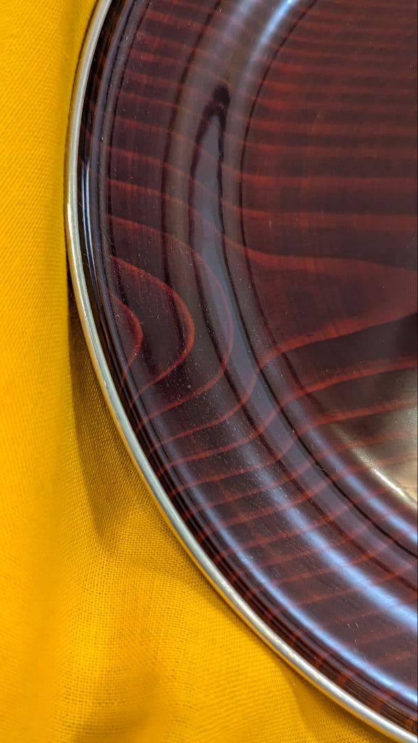 尚濤済　覆輪　青海盆　菓子盆　骨董　茶道　華道　木箱　漆器　漆芸　丸盆　伝統工芸