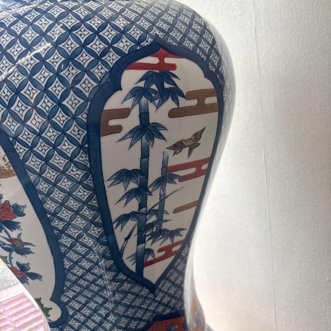 有田焼　吉右ヱ門窯　沈香壺　高さ約94cm 幅約43cm