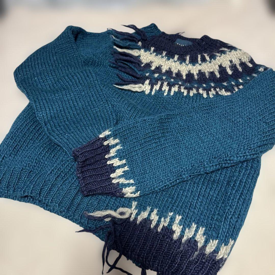 doublet ダークブルー ニットセーター　初期　旧タグ　M