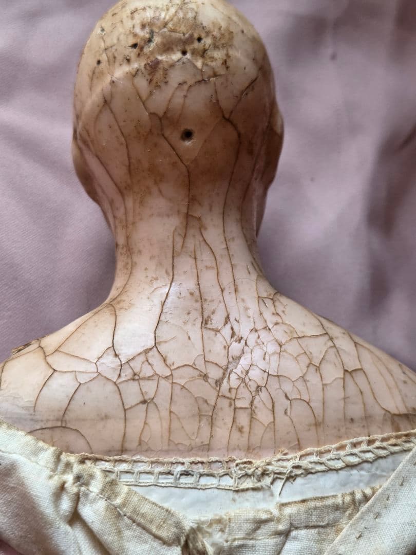 アメリカン　アンティーク　蝋人形 ワックスドール　wax doll