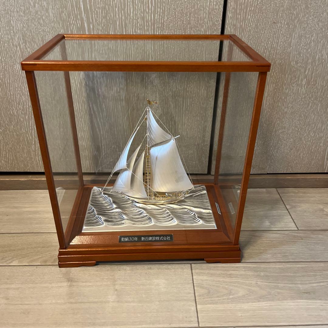 SILVER 985 TAKEHIKO 武比古 銀製 ヨット 船 インテリア置物