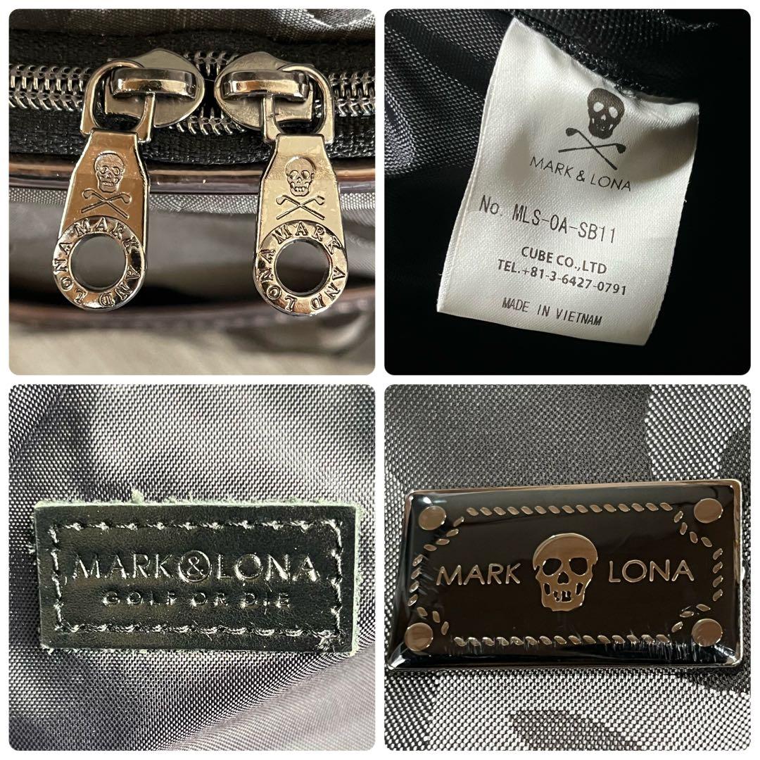 【美品】 MARK&RONA ゴルフバッグ ボストン 2way カモフラ グレー