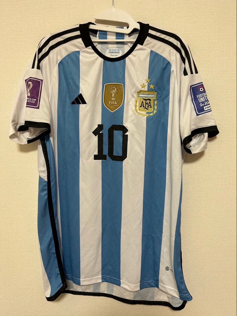 【メッシサイン入りシャツ10番~鑑定書付き~】アルゼンチン代表