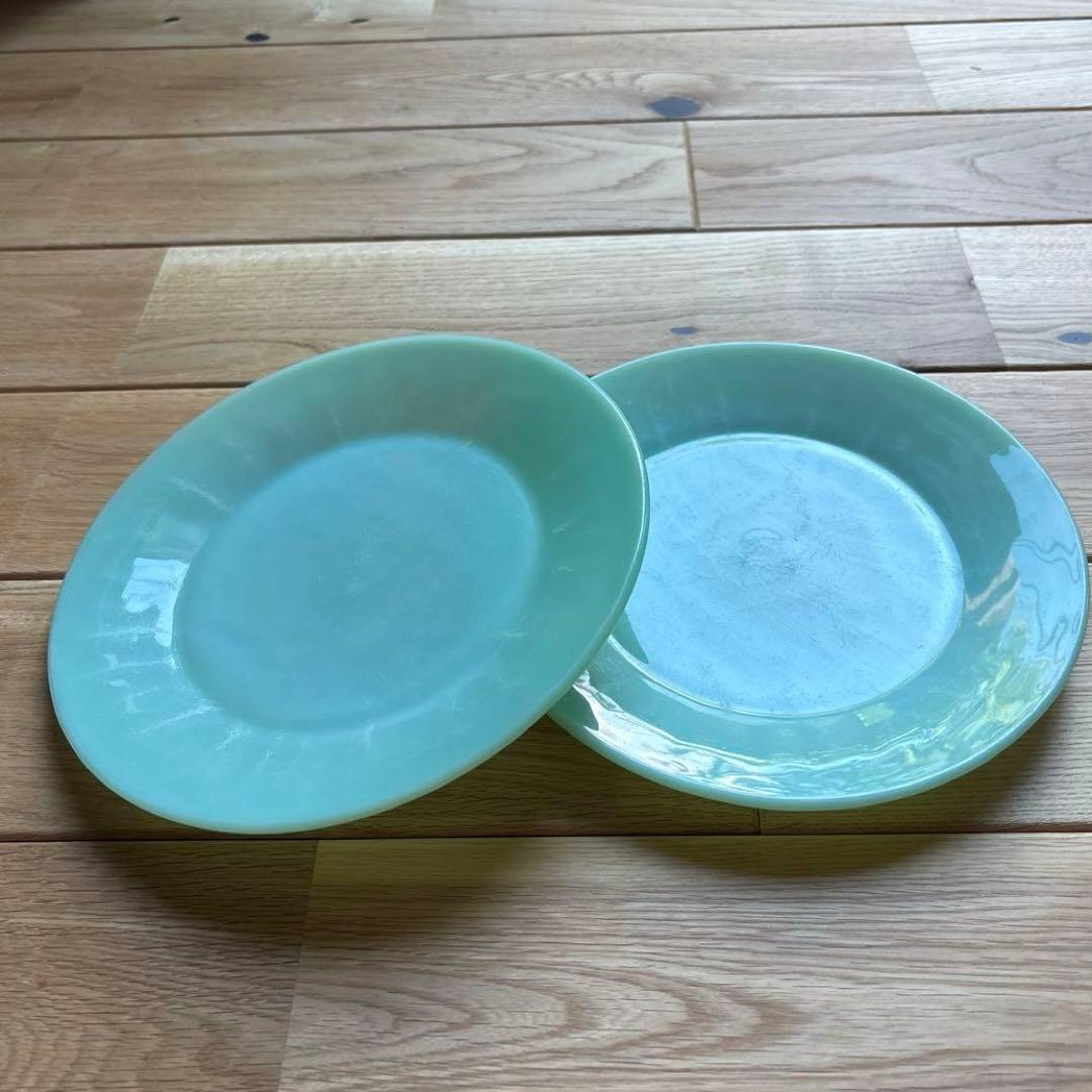 ファイヤーキング レストランウエア ディナープレート 1940年代刻印2枚セット