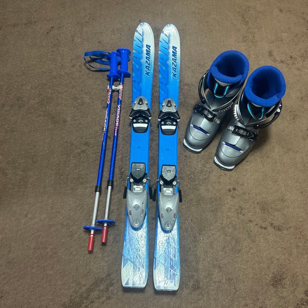 スキー板 ブーツ 24cm ストックセット ジュニア