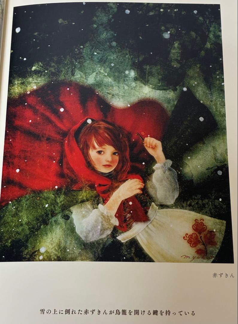 幻想世界の少女画家 横田美晴 『琥珀色の詩集』P4号 真筆作品