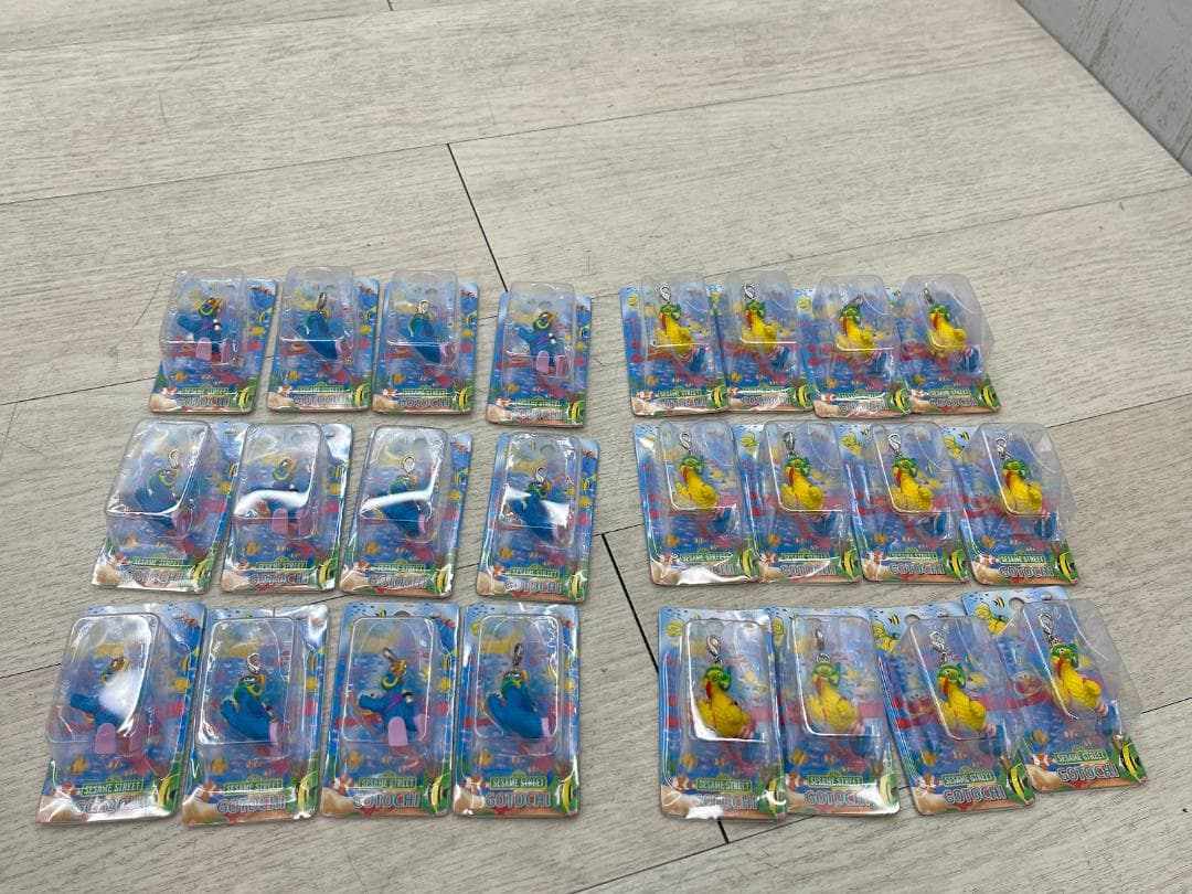 希少 当時物 セサミストリート 水族館 ファスナーマスコット 24個 05年