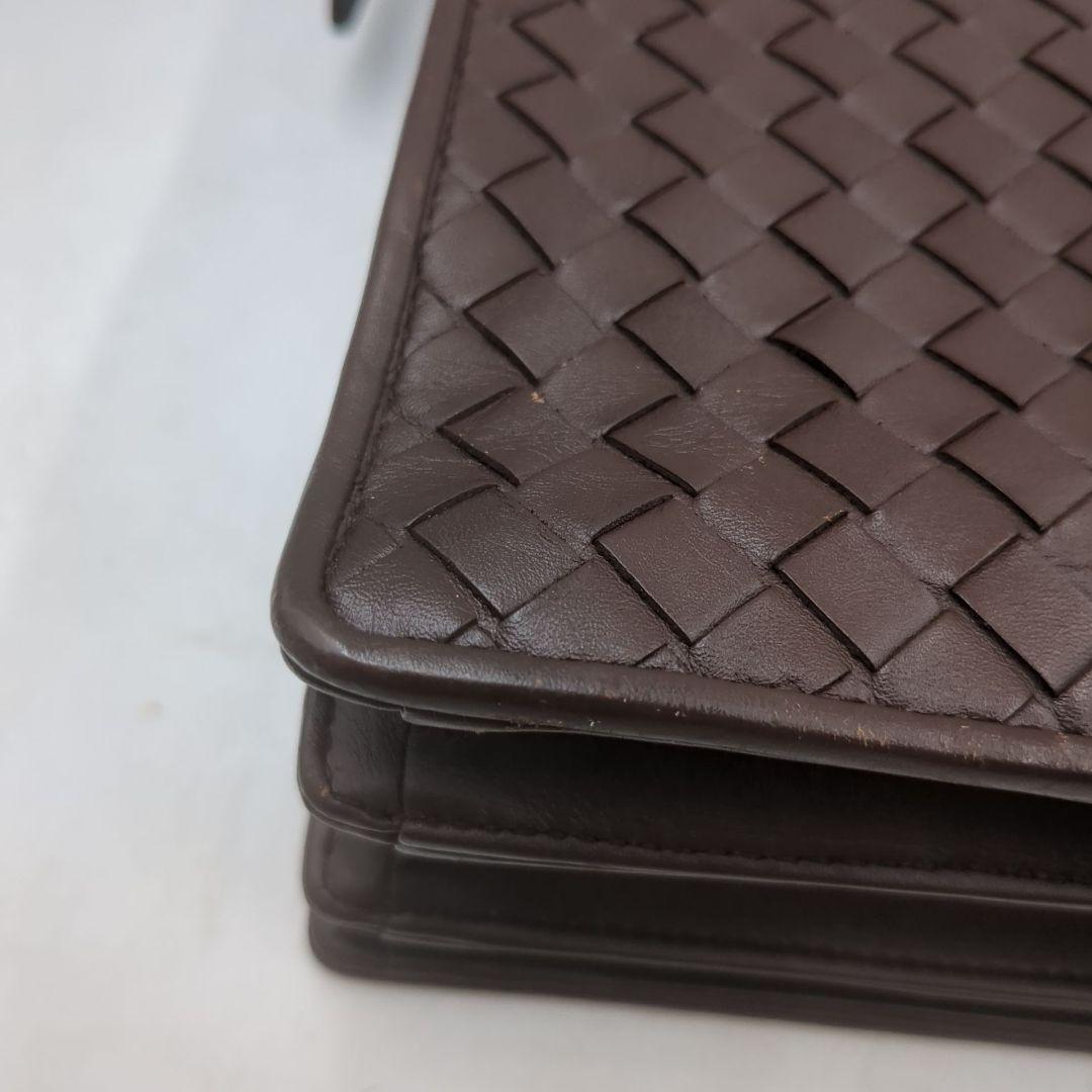 極美品✨️　ボッテガヴェネタ イントレチャート ビジネスバッグ　ブラウン　自立