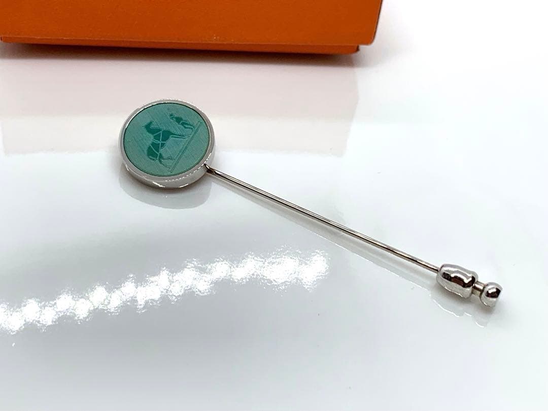 エルメス　コロゾ　ピンブローチ　美品