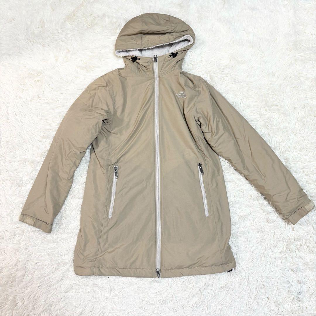 ノースフェイス 裏地ボア　コンパクトノマドコート NPW71402 ミドル丈