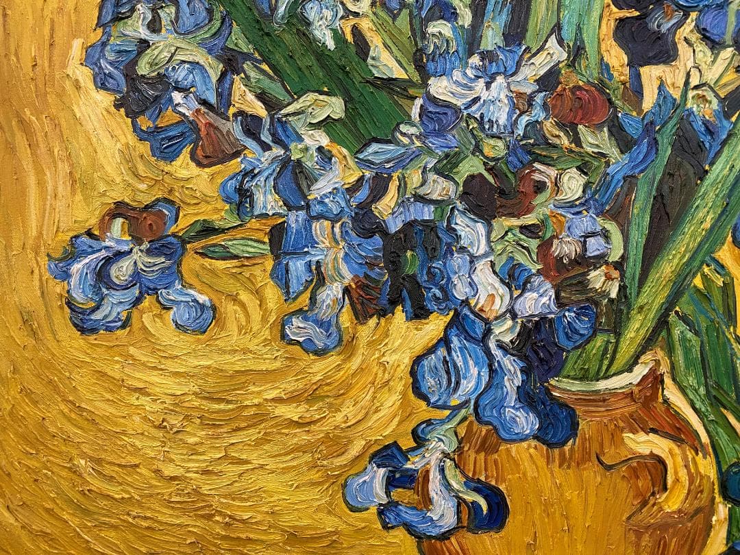フィンセント・ファン・ゴッホ『アイリス』複製画　手描き　摸写⑪　F25