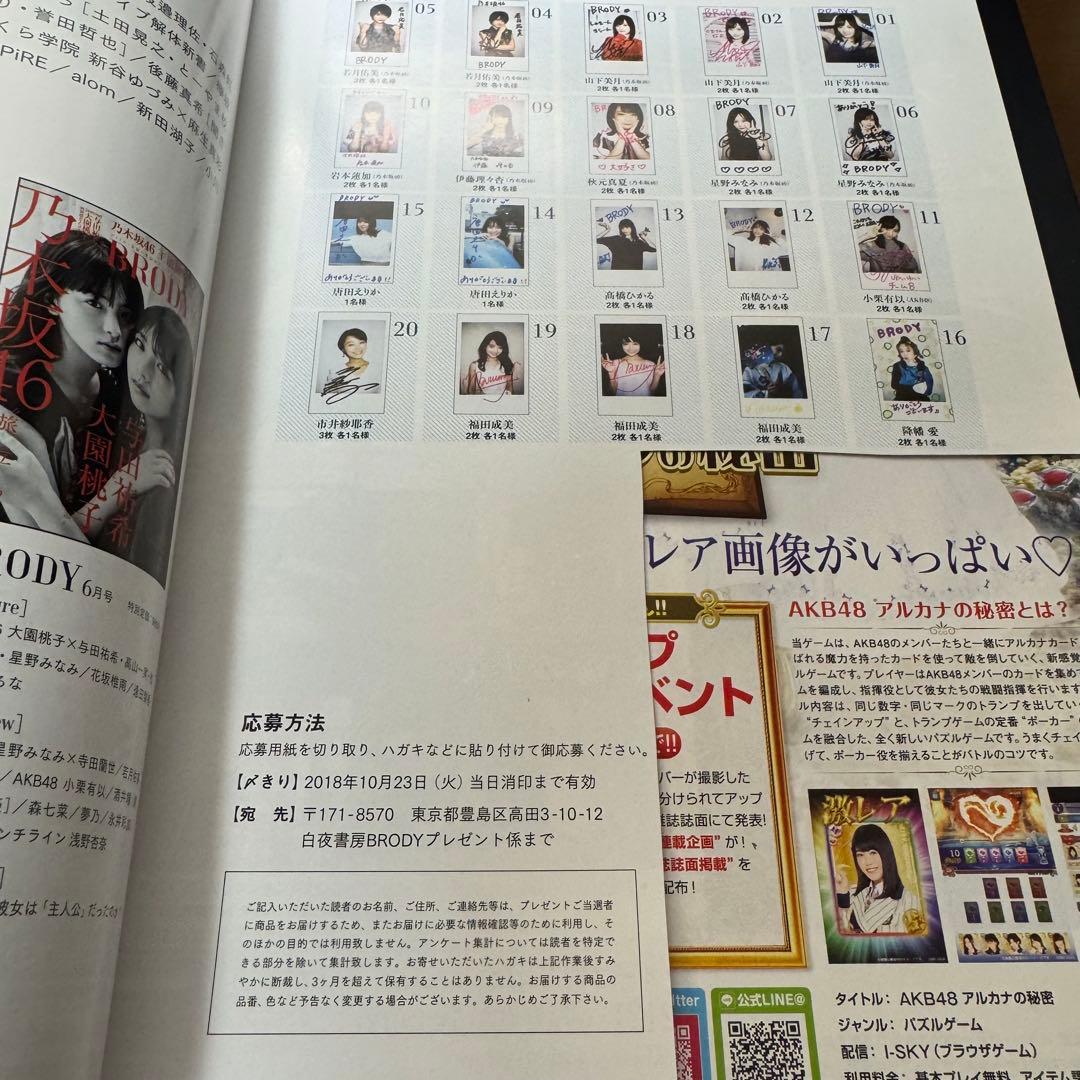 BRODY 乃木坂46 山下美月 直筆サイン入りチェキ