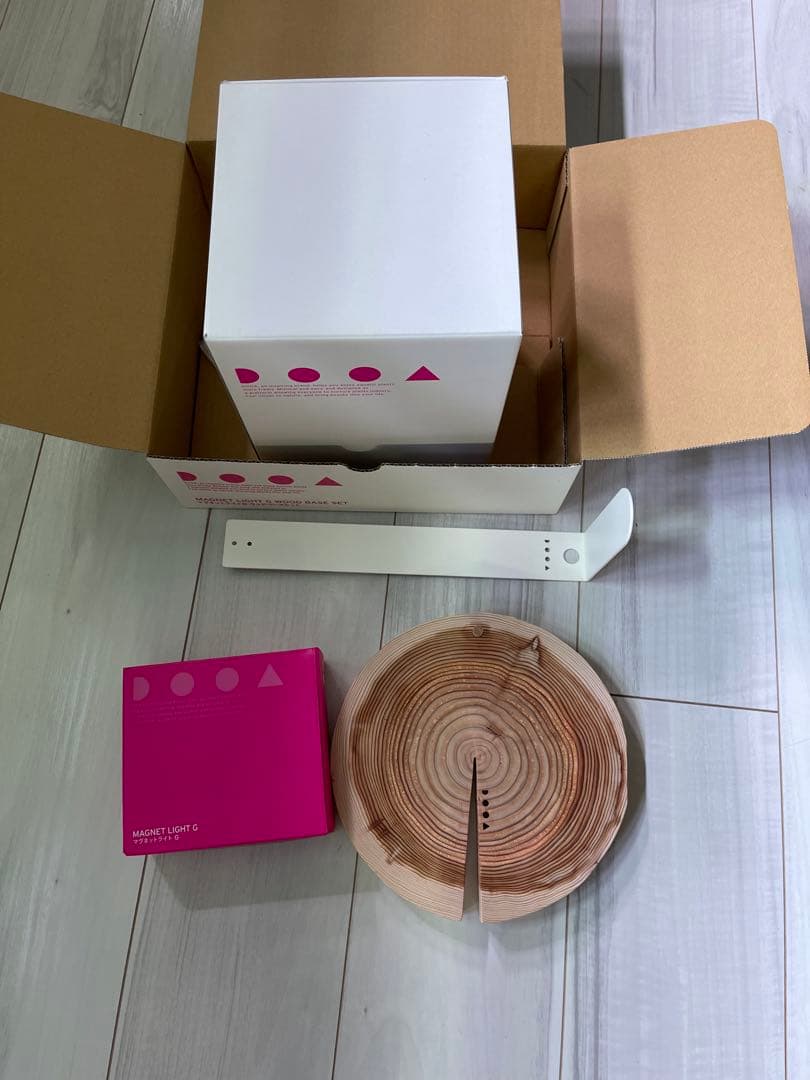 マグネットライトGウッドベースセット　Shizuku ガラスケース　春奈様