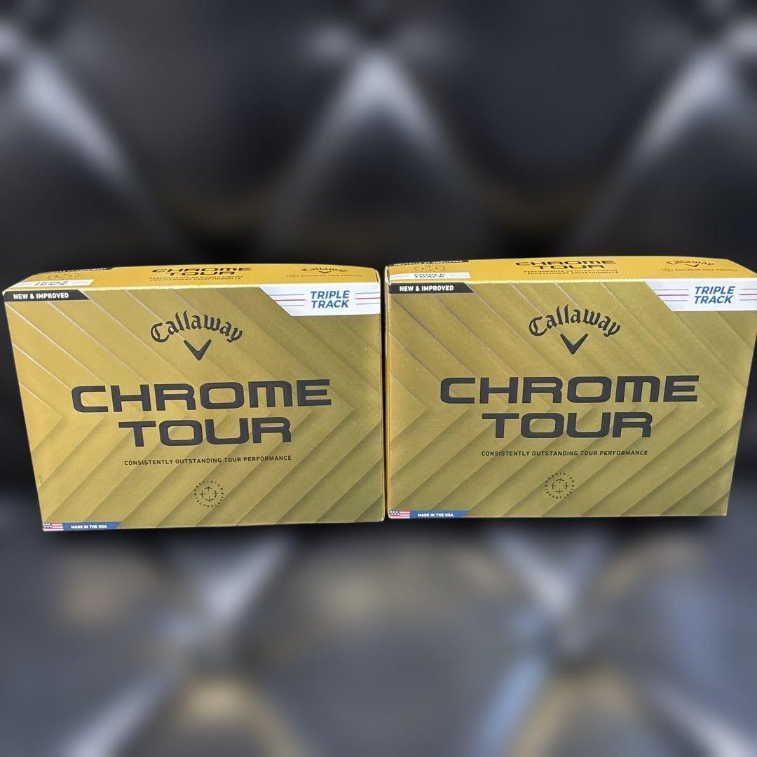 [mimo]キャロウェイCHROME TOURトリプルトラック白2箱