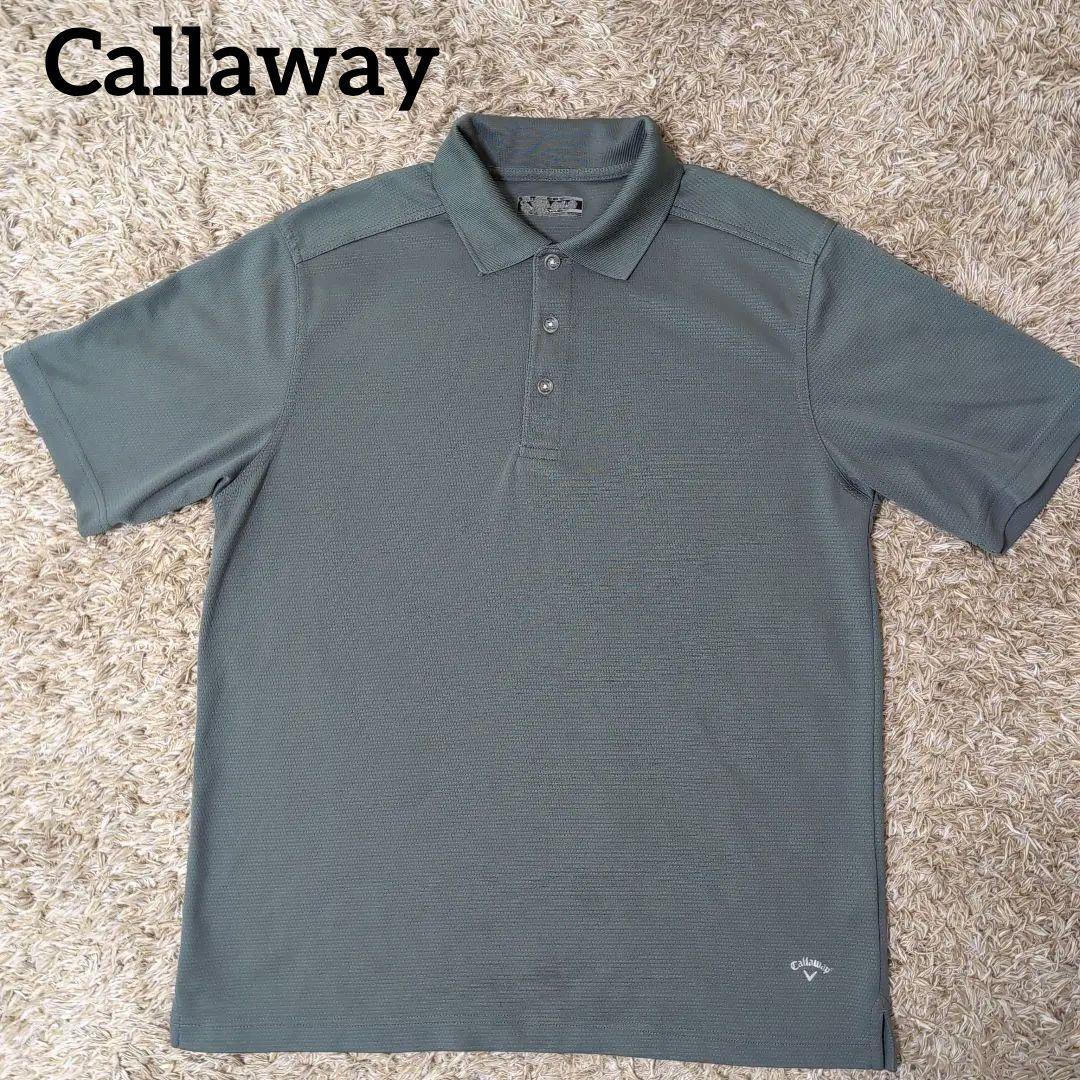 Callaway キャロウェイ グレー ポロシャツ ゴルフウェア Mサイズ