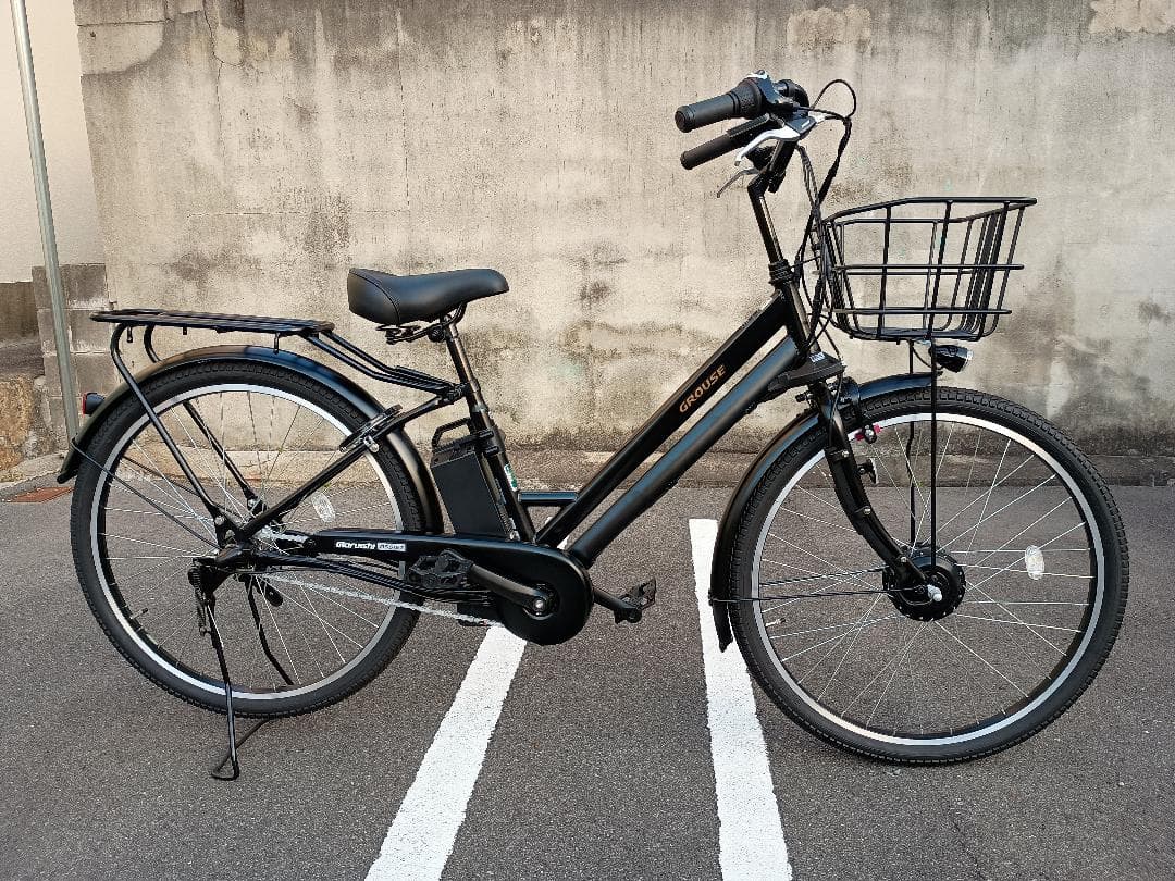 (No 0113-2) GROUSE(グラウス)電動自転車 26インチ ブラック