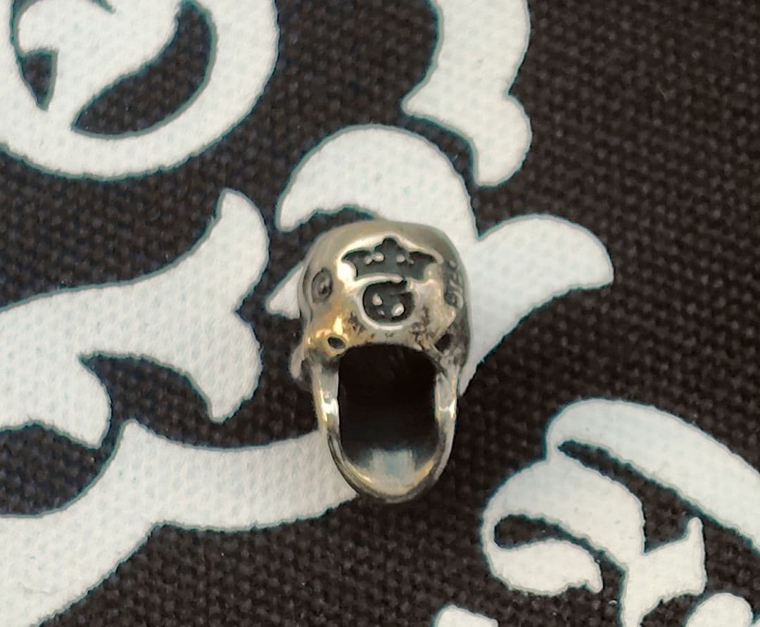 美品 2つ有 GABORATORY ガボール スカル ビーズ