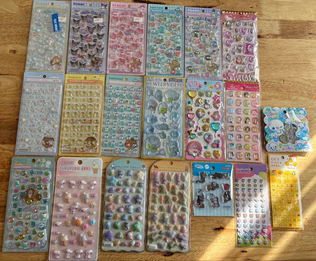 【ボンボンドロップシール】【コットンパフィ】サンリオ・その他20点シールセット