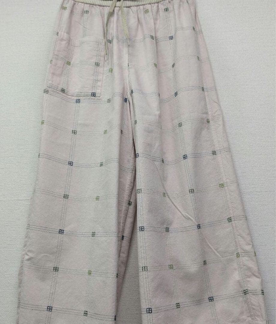 【新品未使用タグ付】FUGA FUGA チェック柄 リバーシブルパンツ