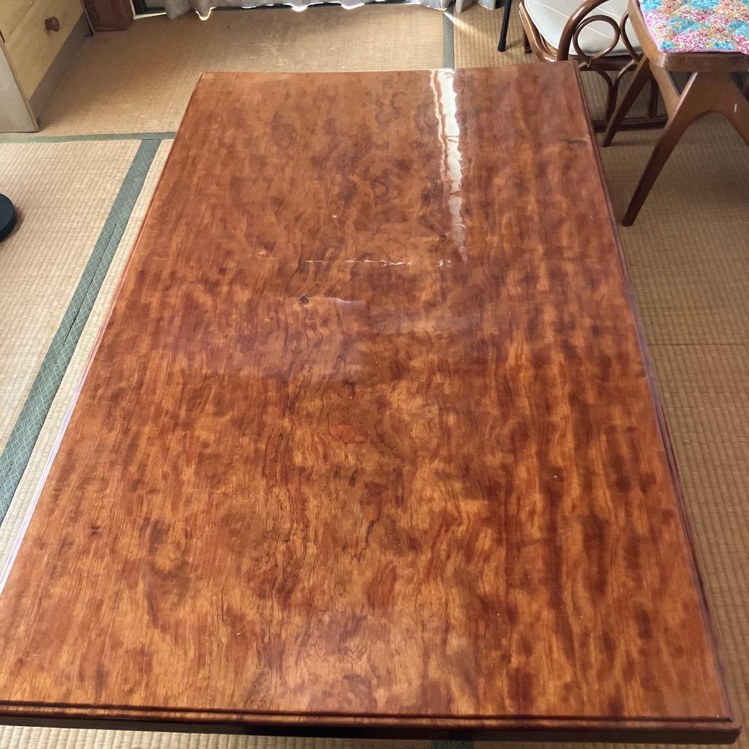 送料込みたのメル便　ヴィンテージ　総無垢　一枚板座卓